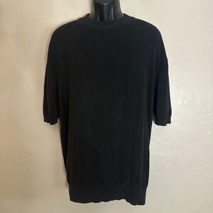 Tulliano Silk Blend Sort Sleeve Sweater XL Gently worn 55% silk/45% cotton light